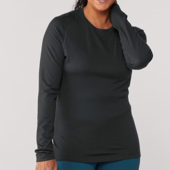Icebreaker merino‎ wool black long sleeve L large - Picture 1 of 4